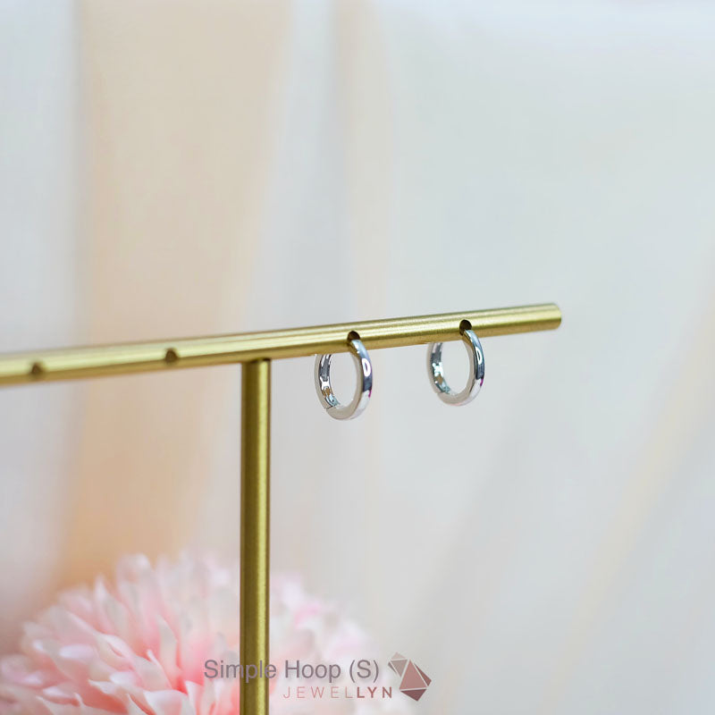 E17272 - Simple Hoop (S) Earrings