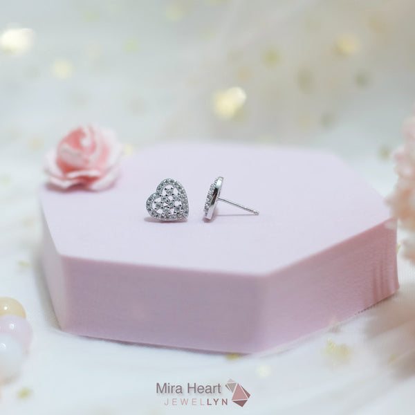 E17235 - Mira Heart Earrings