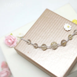 AS17007 - Golden Rutilated Quartz Necklace
