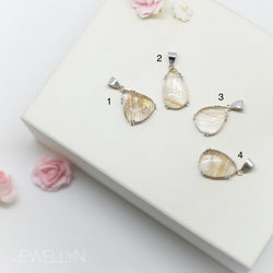 AS17001 - Golden Rutilated Quartz Pendant